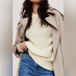 Banana Republic Oversized Crew-Neck Organic Cotton Sweater